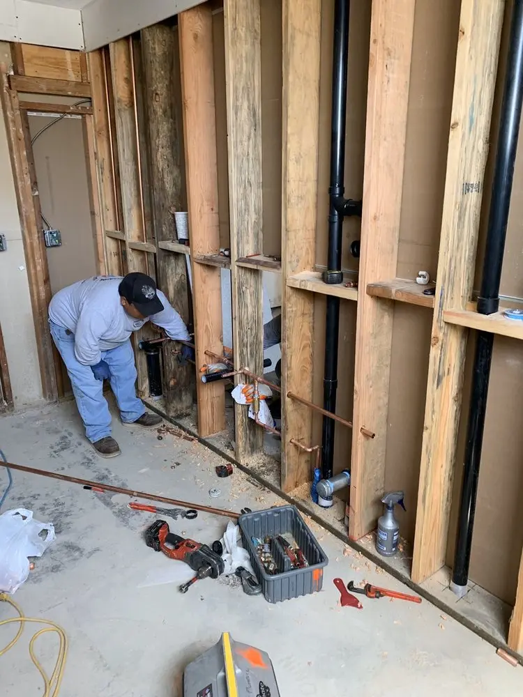 Commercial rough-in plumbing for Water Heater Replacement in North Mianus